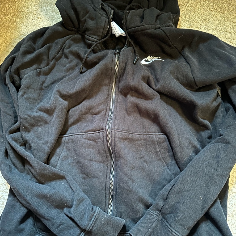 Nike Black Hoodie with Zip